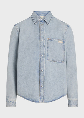 Голубой джинсовая рубашка варенка Calvin Klein Jeans