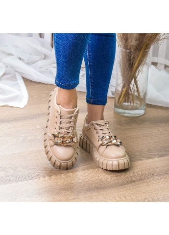 Бежеві осінні кросівки жіночі bella 3250 39 25 см бежевий Fashion