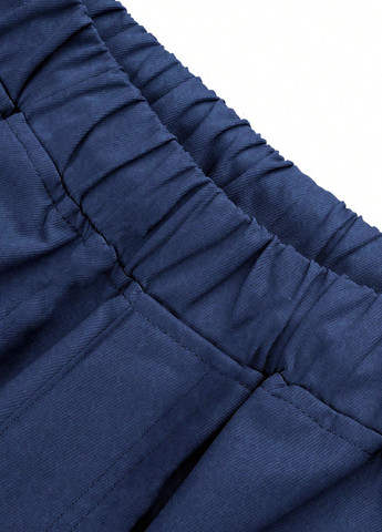 Синие спортивные, кэжуал демисезонные джоггеры брюки SHEIN