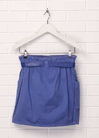 Небесно-голубая кэжуал однотонная юбка Simonetta Jeans