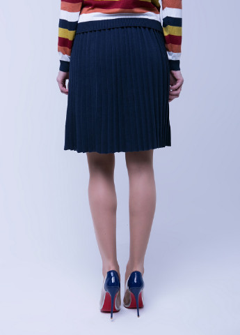 Темно-синяя кэжуал однотонная юбка Sewel плиссе