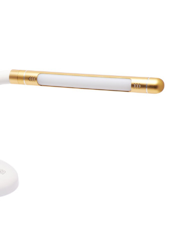 Настільна лампа світлодіодна акумуляторна лампа на гнучкій ніжці D-24 від мережі та акумулятора біло-золота Led (256550752)
