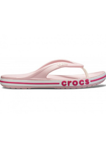 Розовые пляжные вьетнамки шлепанцы Crocs