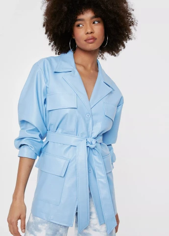 Блакитна демісезонна куртка Nasty Gal