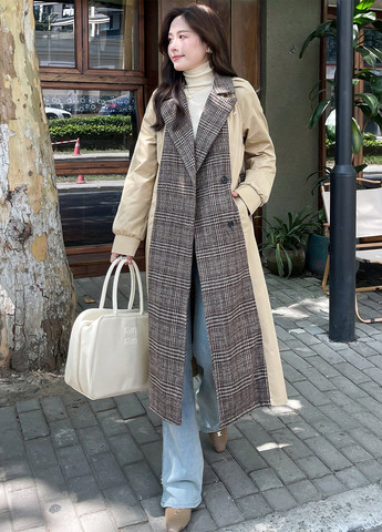 Плащ SHEIN на гудзиках демісезон (337834085)