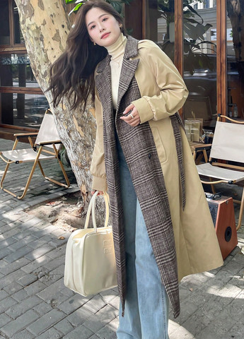 Плащ SHEIN на гудзиках демісезон (337834085)