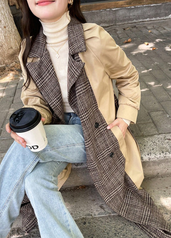 Плащ SHEIN на гудзиках демісезон (337834085)