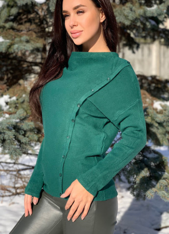 Зеленый демисезонный свитер женский зеленый AAA