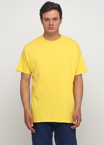 Жовта літня футболка Gildan