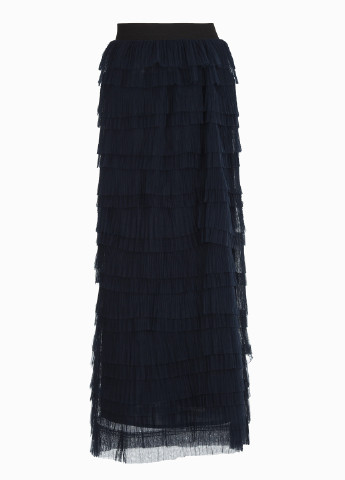 Темно-синяя кэжуал однотонная юбка Pianura Studio плиссе