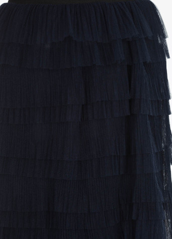 Темно-синяя кэжуал однотонная юбка Pianura Studio плиссе
