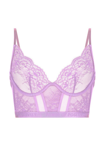 Бузковий бюстгальтер Hunkemoller з кісточками поліамід, мереживо