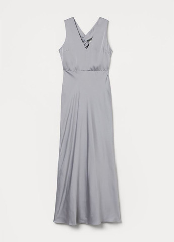 Сіра вечірня сукня H&M однотонна