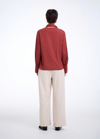 Терракотовая блуза SHEIN