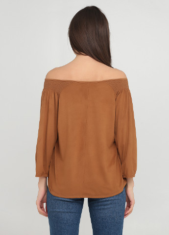 Светло-коричневая демисезонная блуза Springfield