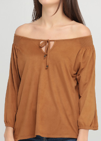 Світло-коричнева демісезонна блуза Springfield