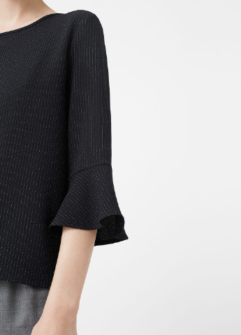 Тёмно-синяя блуза Mango