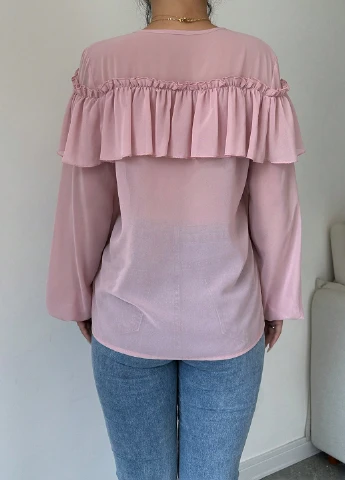 Светло-розовая блуза SHEIN