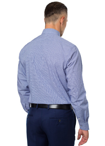 Синяя кэжуал рубашка в клетку Gregory Arber