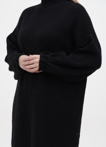 Черное кэжуал платье платье-свитер MissPap однотонное