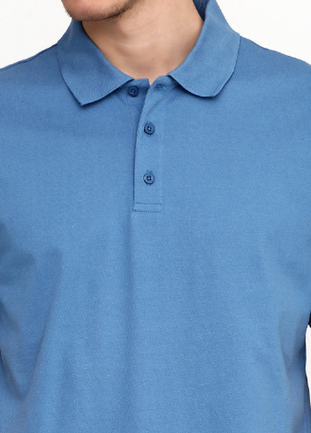 Голубой футболка-поло для мужчин Belika однотонная