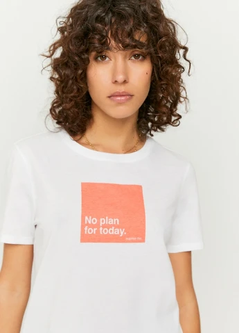 Футболка Tally Weijl Print. Sleeveles Top - KNIT T-SHIRT - (229436192)