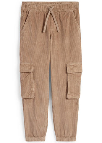 Бежевые кэжуал демисезонные брюки карго C&A