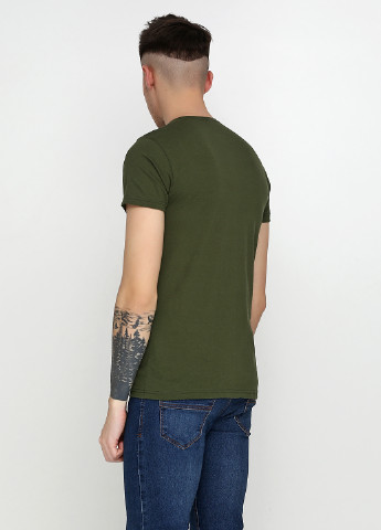 Темно-зеленая футболка Dinersi