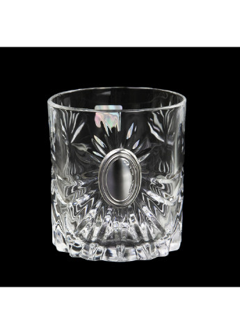 Сет для віскі «ДИРЕКТОРСКИЙ ОАЗІС» графін, 4 стакана з овалами, срібло Boss Crystal (252344575)