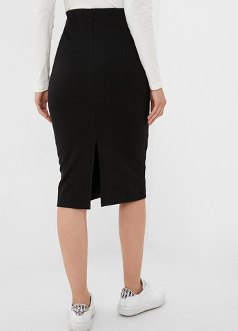 Черная кэжуал с логотипом юбка Calvin Klein Jeans карандаш