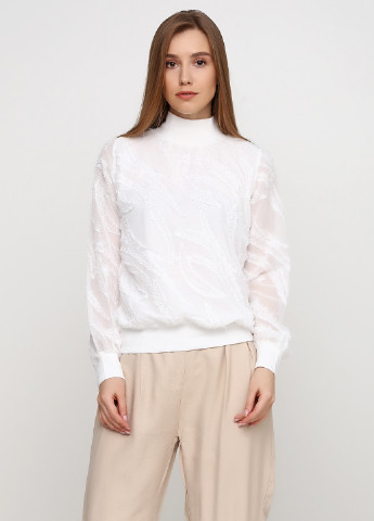 Білий демісезонний светр хомут M & G