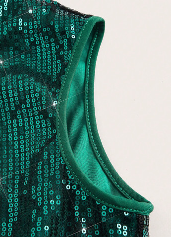 Комбинезон SHEIN комбинезон-брюки однотонный темно-зелёный вечерний полиэстер