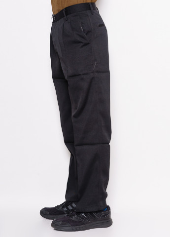 Черные кэжуал демисезонные прямые брюки ISSA PLUS