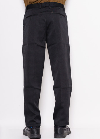 Черные кэжуал демисезонные прямые брюки ISSA PLUS