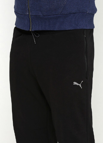 Черные спортивные демисезонные со средней талией брюки Puma