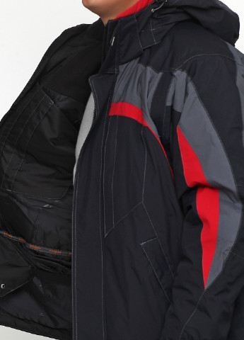 Черный зимний костюм (куртка, комбинезон) с длинным рукавом Karbon