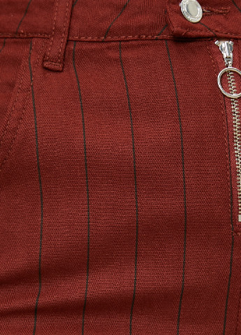 Терракотовая кэжуал однотонная юбка KOTON карандаш