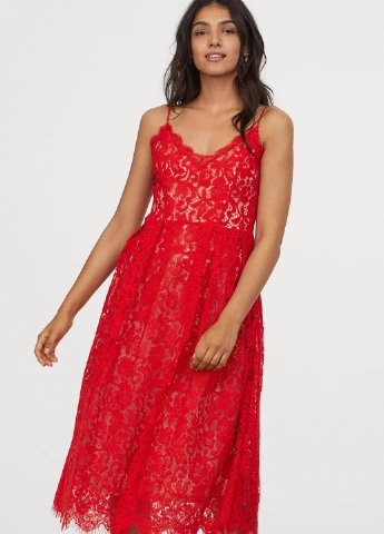 Червона пляжна сукня H&M