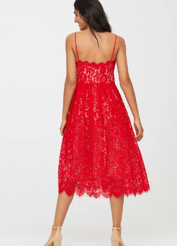 Червона пляжна сукня H&M