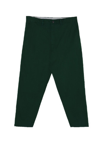 Зеленые кэжуал демисезонные прямые брюки Zara