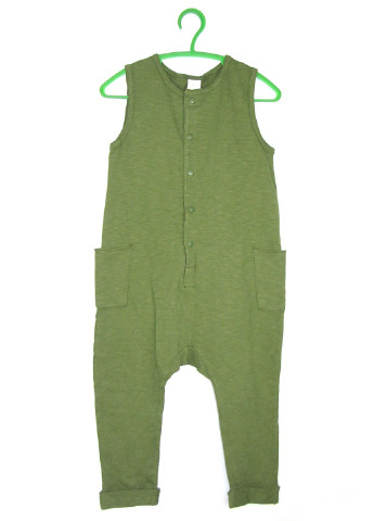 Комбинезон H&M комбинезон-брюки зелёный кэжуал