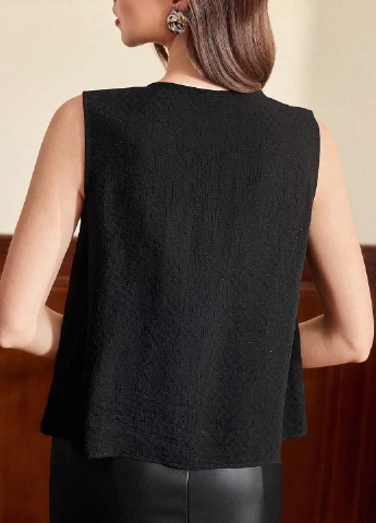 Чёрная блуза SHEIN