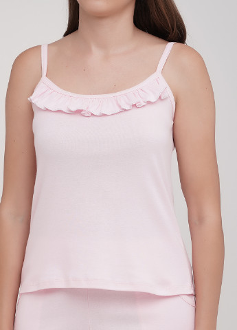 Светло-розовая всесезон пижама (майка, шорты) майка + шорты Трикомир
