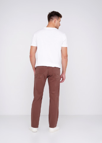 Коричневые классические демисезонные брюки Lagrand