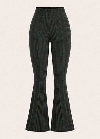 Комбинированные кэжуал демисезонные клеш брюки SHEIN