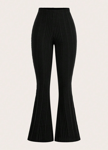 Комбинированные кэжуал демисезонные клеш брюки SHEIN