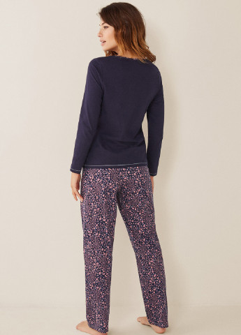 Синя всесезон піжама (лонгслів, брюки) лонгслив + брюки Women'secret