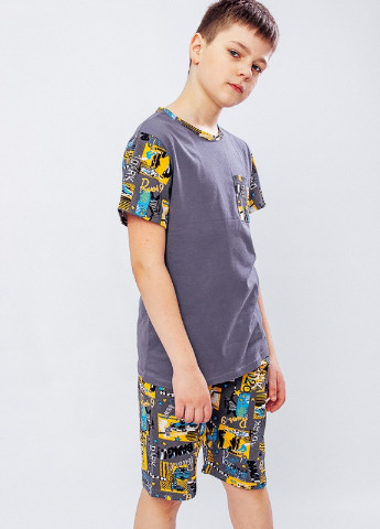 Темно-сіра всесезон піжама для хлопчика (підліткова) Носи своє 6250