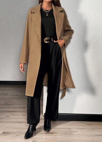 Пісочне демісезонне Пальто оверсайз SHEIN