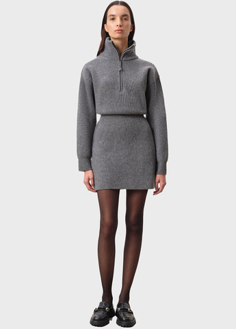 Серое кэжуал платье платье-свитер Drykorn однотонное